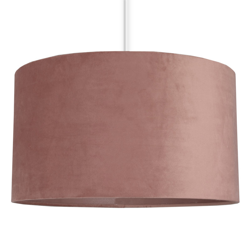 Bryxton 1 - Light Drum Pendant, Blush, 20cm H x 30cm W x 30cm D