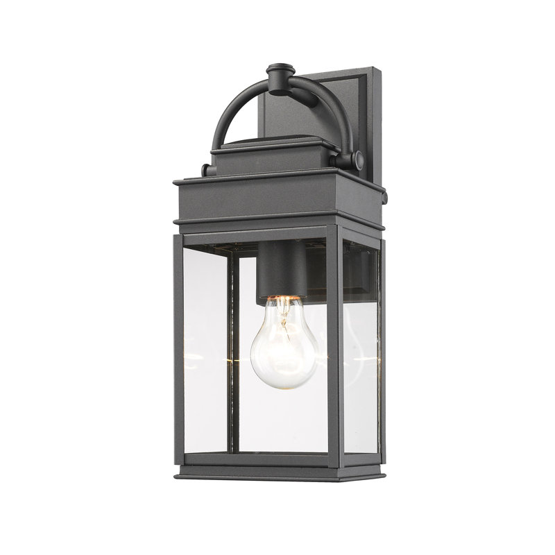 Lanterne murale d'extérieur Fulton, H 24,25 po x l 10 po x P 9 po, Noir