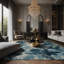Tapis gris soyeux et moelleux-1944237811