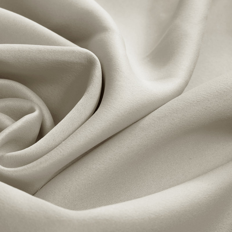 Harlowe Room Darkening Curtain Pair, 38" W x 63" L, Light Beige