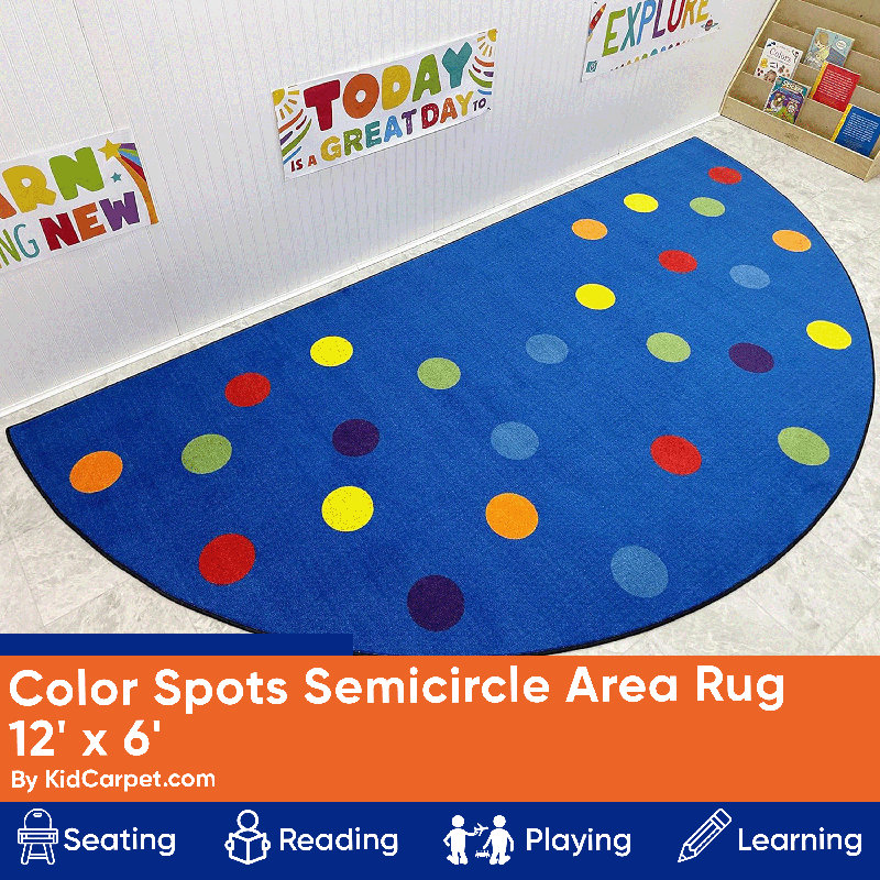 Tapis KidCarpet, Demi-cercle 6 pi x 12 pi