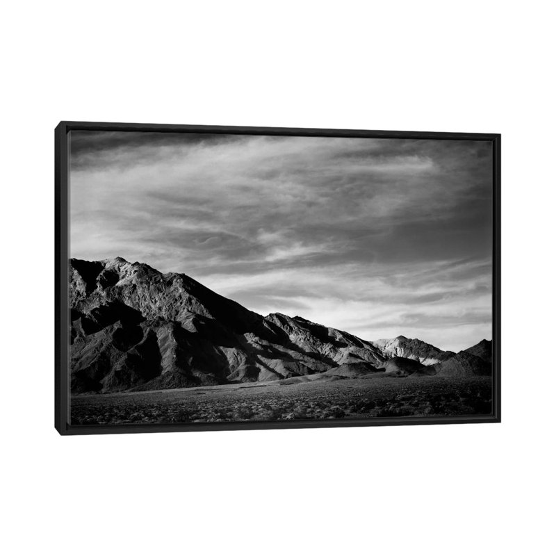 « near deces valley » par ansel adams, reproduction de photo sur toile tendue, H 18 po x l 26 po x P 1,5 po, Pas de tapis