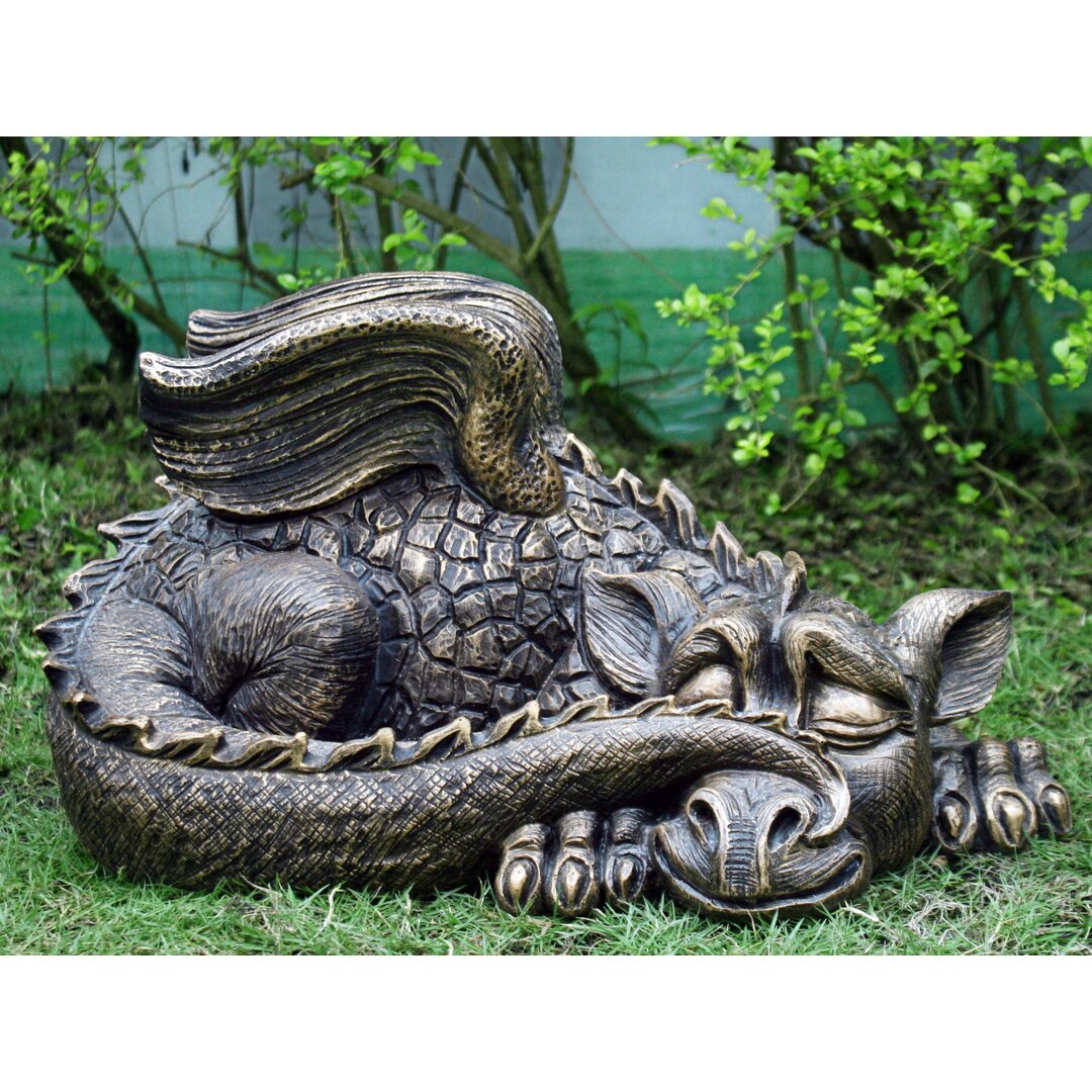 Gartenstatue Schlafender Drache