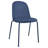 Gustawa Dining Chairs - Modern Stackable Plastic Chairs with Iron Legs & Padded Cushion - Set of 4 Kitchen & Dining Room Chairs, Blue-7411805