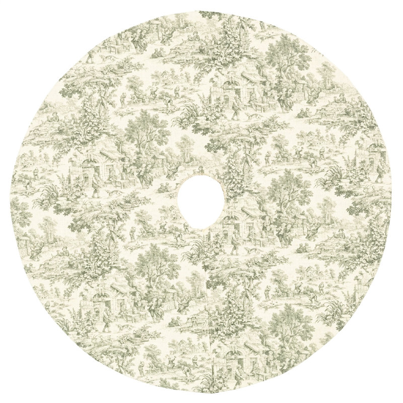 Jupe d'arbre de Noël Toile, Green, 48"