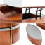 Ensemble de tables basses 31,5 po Mid-Century Modern