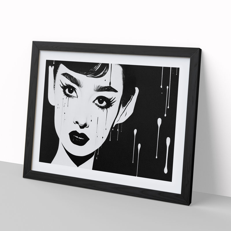 Monochrome Woman Vol.2 - Framed Print, Black Framed, 46cm H x 64cm W x 2cm D