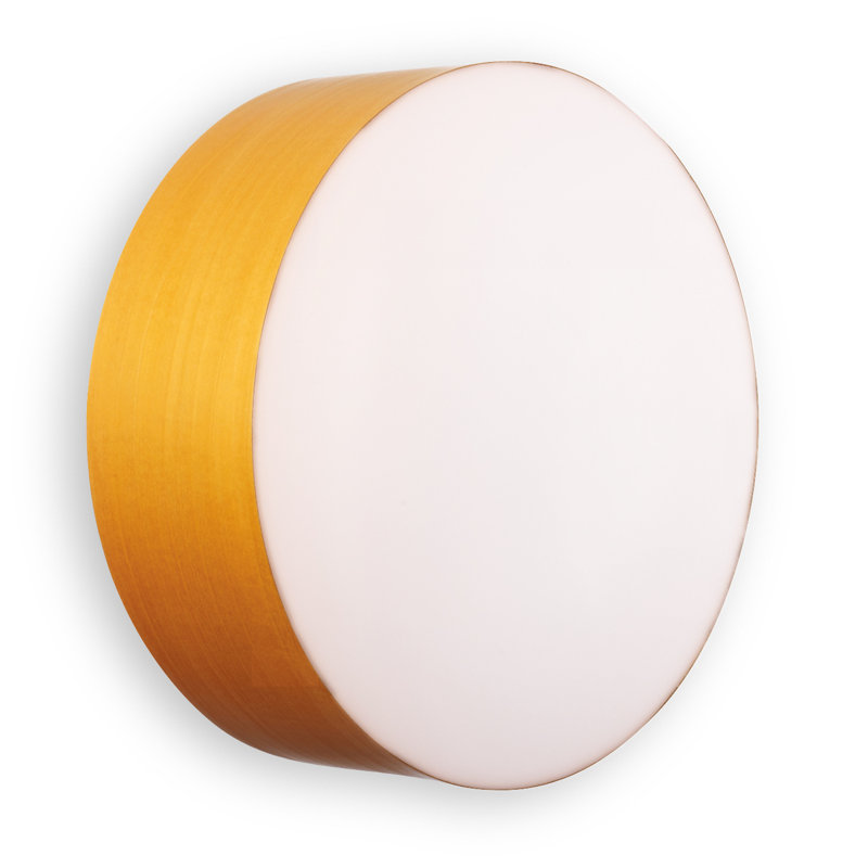 Gea 1 - Light Flush Mounted Sconce, Orange, 16.5" H x 16.5" W x 3.9" D, GX53