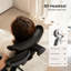 Chaise de bureau ergonomique noire Cablady-1558858988