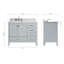 Ensemble de meuble-lavabo simple 43 po Flynt-64627256