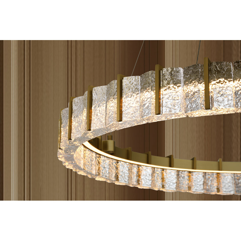 Sevryn 1 - Light Metal LED Chandelier, 77.6" H x 36" W x 36" D