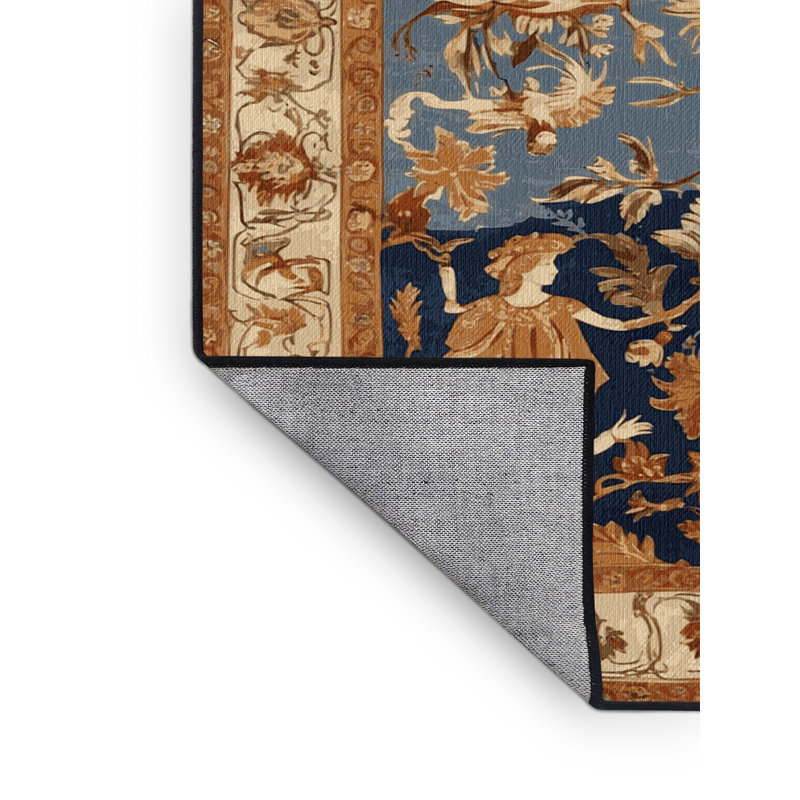 Tapis brun français lavable à la machine, Tapis de couloir 2 pi x 4 pi