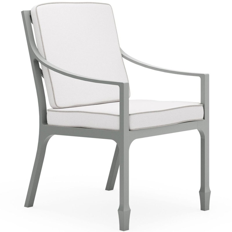 Alberti Outdoor Dining Armchair, Graphite