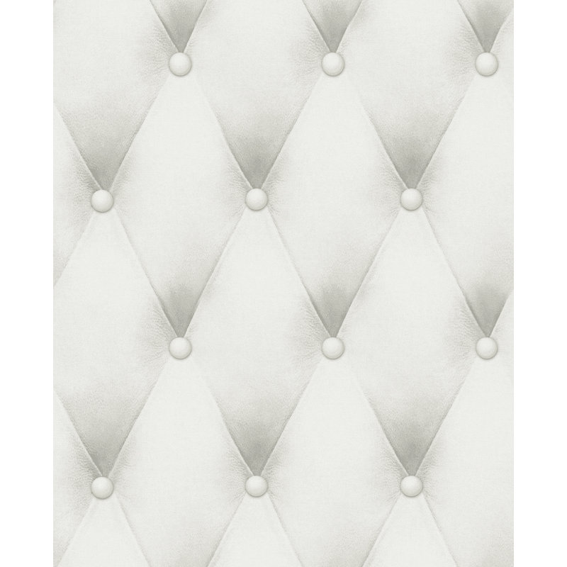  Papier peint imitation capitonné ivoire Designs, Ivoire métallique