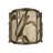 Rustic Lodge Copper Flush Mounted Sconce