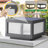 Black Outdoor Solar Post Light With Dimmable LED And Dusk-To-Dawn Sensor