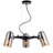 Schmeling 3 - Light Brushed Nickel/Black Pendant
