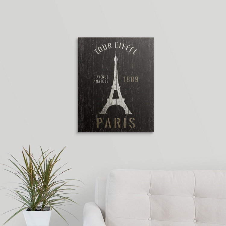 «Refurbished Eiffel Tower», impression, H 20 po x l 16 po x P 1,5 po, Toile
