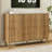 Fluted 9-Drawer Double Dresser For Bedroom, 55.1" Modern Chest Of Drawers With Deep Drawers, Curved Profile Design, Wood Drawer Organizer For Living Room, Hallway, Nursery, Hallway Closet-1445189513