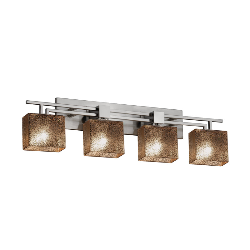 Casson 4 - Light Dimmable Vanity Light, Matte Black, Weave