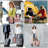 Large Utility Tote Bag with Multi Pockets Foldable Tote Bag