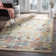 Tapis rouge tissé à la main Elan