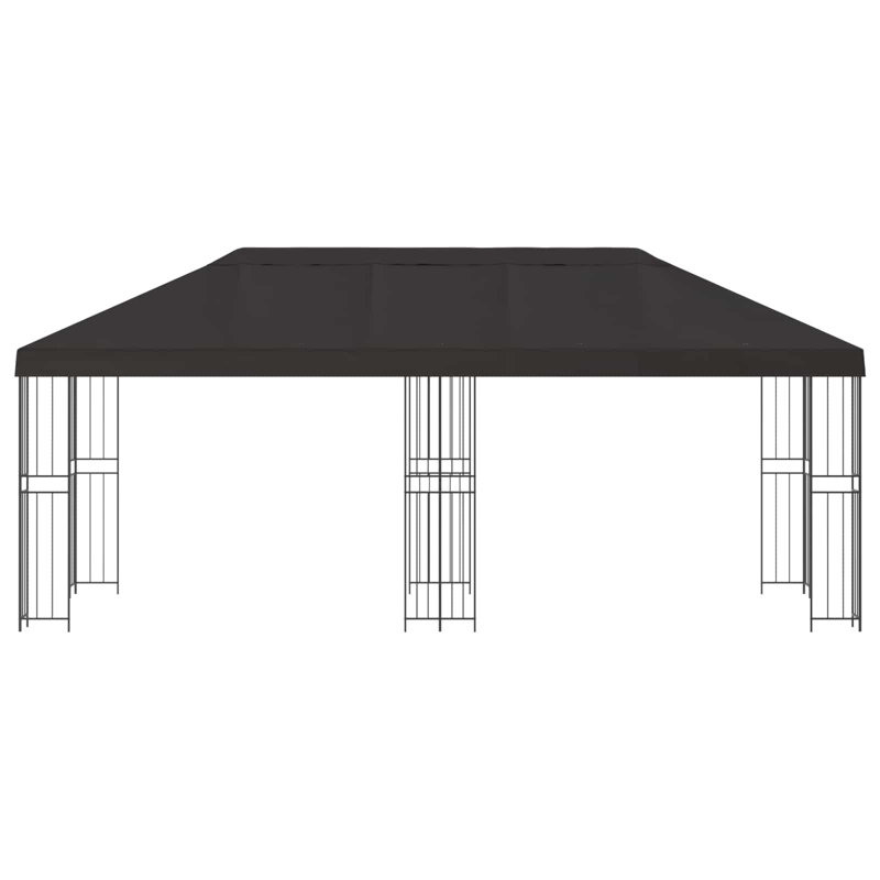 Vidaxl Gazebo Polyester And Steel, Anthracite