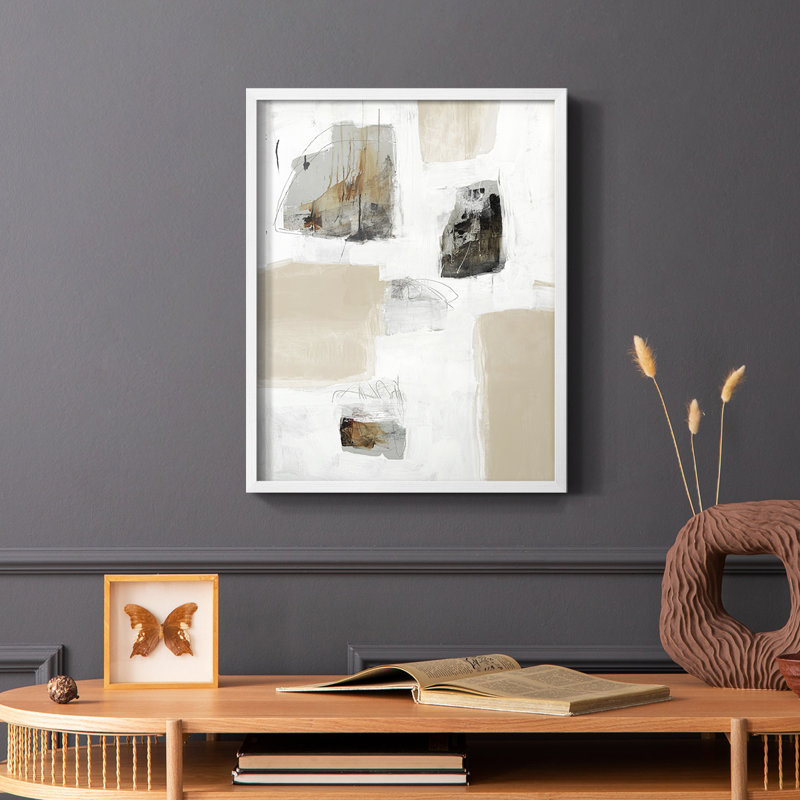 «Watch from the Window II», reproduction encadrée V30, H 20 po x l 16 po, Blanc