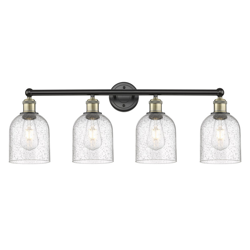 Odaniel 4 - Light Dimmable Vanity Light, Seedy, Black Antique Brass