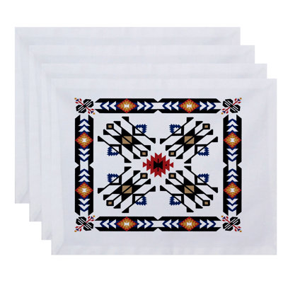 Alfreda Polyester Geometric Rectangle Placemat