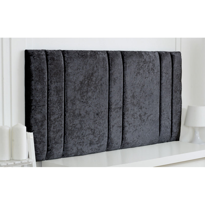 Upholstered Headboard, Black , Kingsize (5')