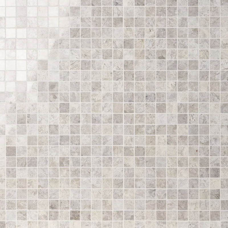 12" x 12" Natural Stone Grid Mosaic Wall & Floor Tile