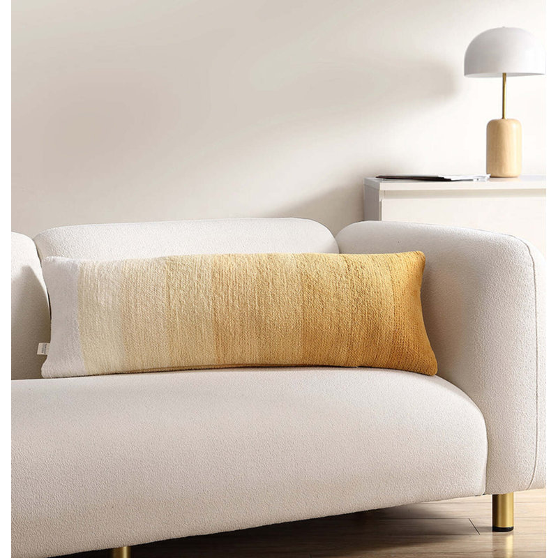 Ombre Lumbar Pillow Cover & Insert, Marigold Ombre