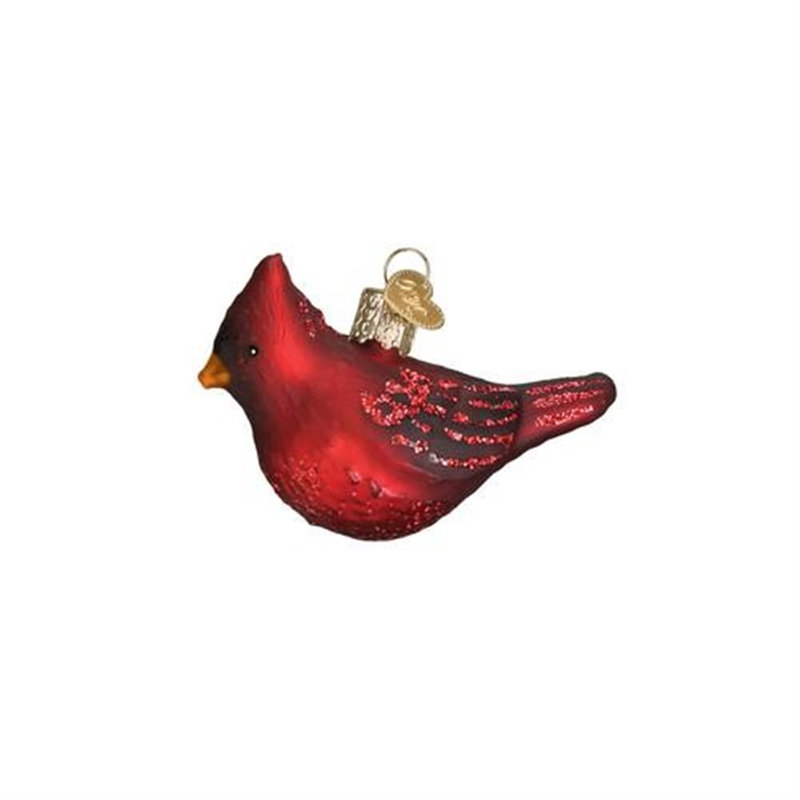 Mini Woodland Animal Glass Christmas Ornament Set