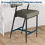 Upholstered Counter Stool with Metal Frame-540985666