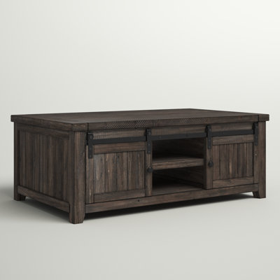 Karley Solid Wood Coffee Table with Storage