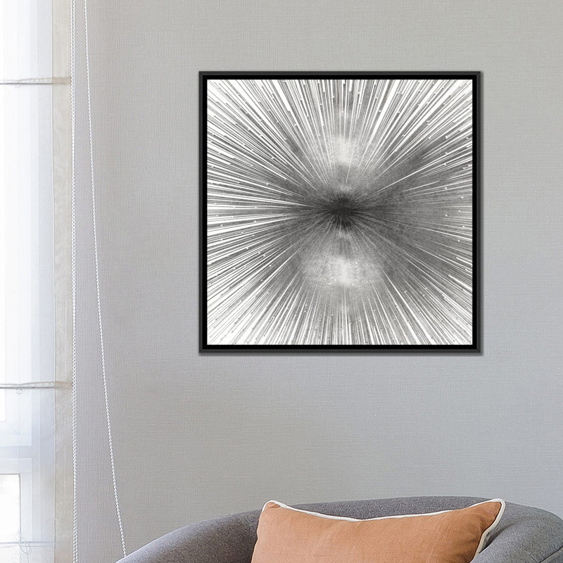 Radiant Silver, impression sur toile tendue, H 26 po x l 26 po x p 1,5 po, Toile tendue, Pas de tapis