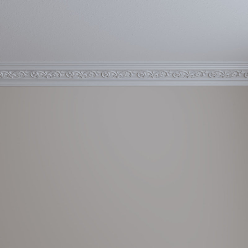 Primed White Polyurethane Crown Moulding 94.5"