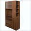 Grand garde-manger avec étagère de rangement coulissante multifonctionnelle, étagère latérale à 4 niveaux, 2 tiroirs, avec porte vitrée, cloche à nourriture autoportante avec support à micro-ondes pour la salle à manger