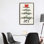 «Love Peace Family Joy Swag», reproduction d'art sur toile encadrée