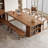 Walnut Rectangular Solid Wood Executive desk-1072345232