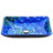 ANZZI Voce 14.5'' Blue Tempered Glass Rectangular Bathroom Sink