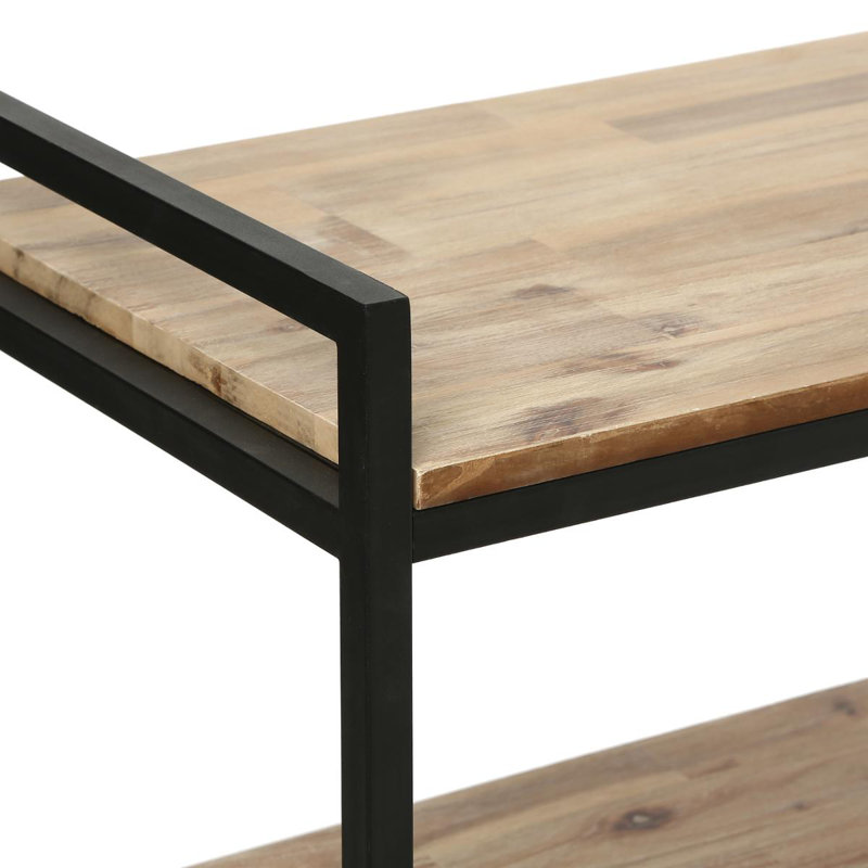 Tioga 120cm Solid Wood Top Console Table
