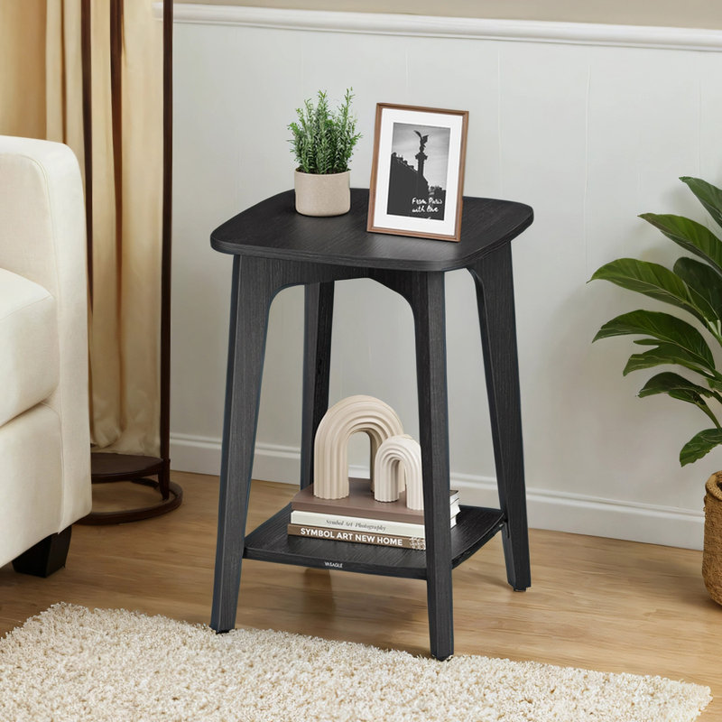 Table de bout carrée, Gris anthracite