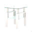 Ensemble de 2, table basse moderne en verre trempé, table de bout, table carrée-275560782-275560783-275560881