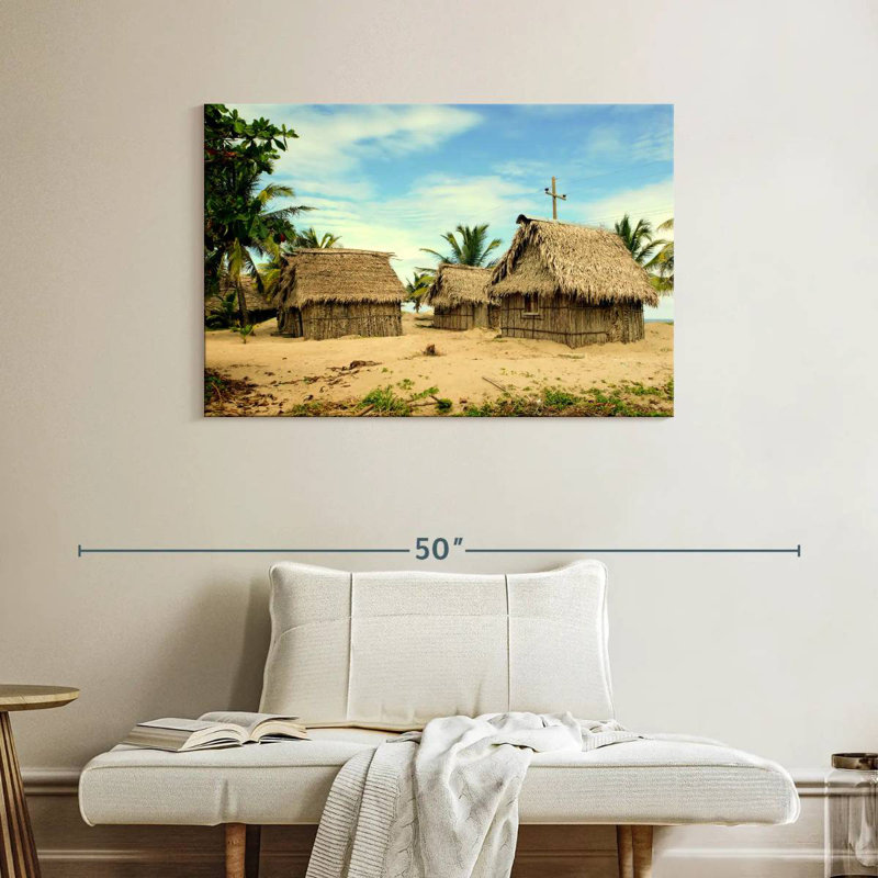 Cabanes de plage Alvord Garifuna Village, H 26 po x l 39 po