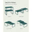 Étagère de rangement pour armoire, ensemble de 2 tablettes de comptoir de cuisine, rangement de cuisine, étagère à épices, empilable, extensible, métal et bois d'ingénierie, vert Marrs UKCS002C02-88772158