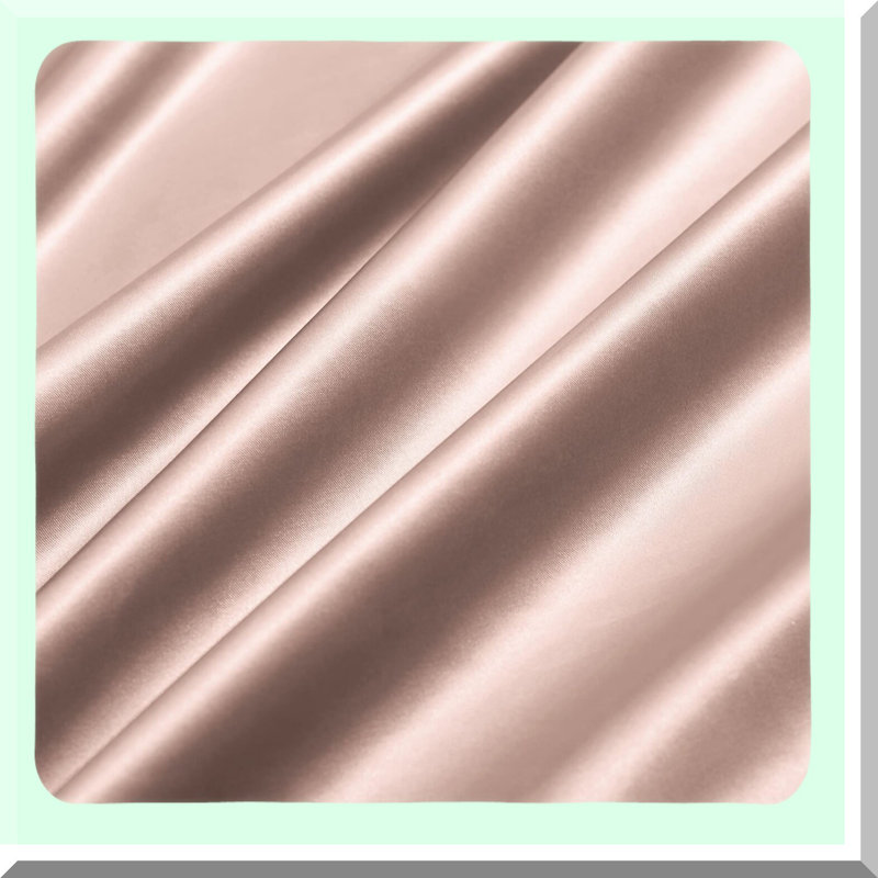 Silky Bedding Set - 7 Piece Luxury Sheet Set with Deep Pocket Fitted Sheet, Soft Flat Sheet, and 5 Pillowcases, Champagne