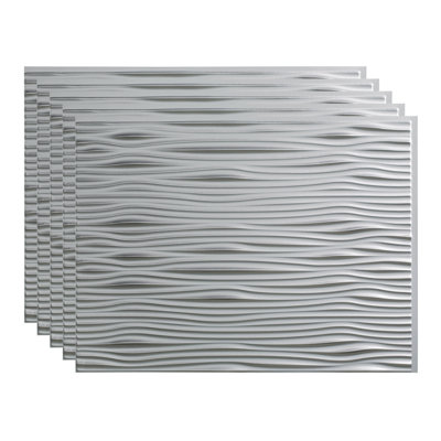 FASÄDE Waves Decorative Vinyl 18in x 24in Backsplash Panel