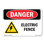 Electric Fence Plastic Sign 10" X 7"